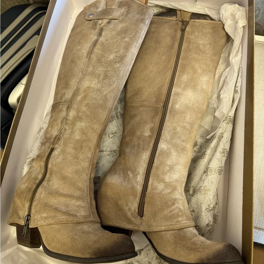 Fergie Over the Knee Boots in Taupe - Picture 6 of 6